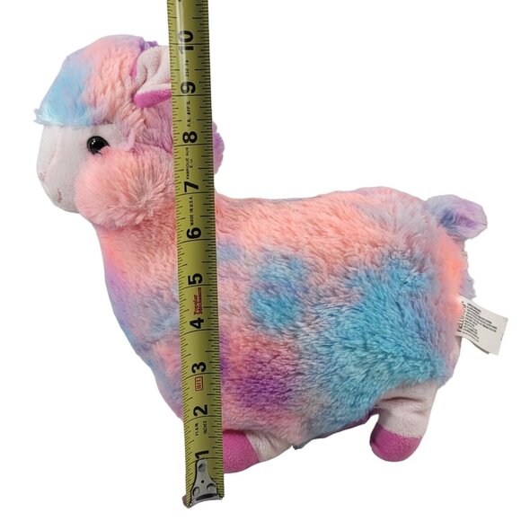 Kellytoy Rainbow Llama Plush Pink Blue 10" Standing Alpaca Justice Tie Dye 2018 - Picture 10 of 10